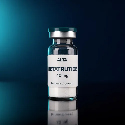 Retatrutide research peptide vial