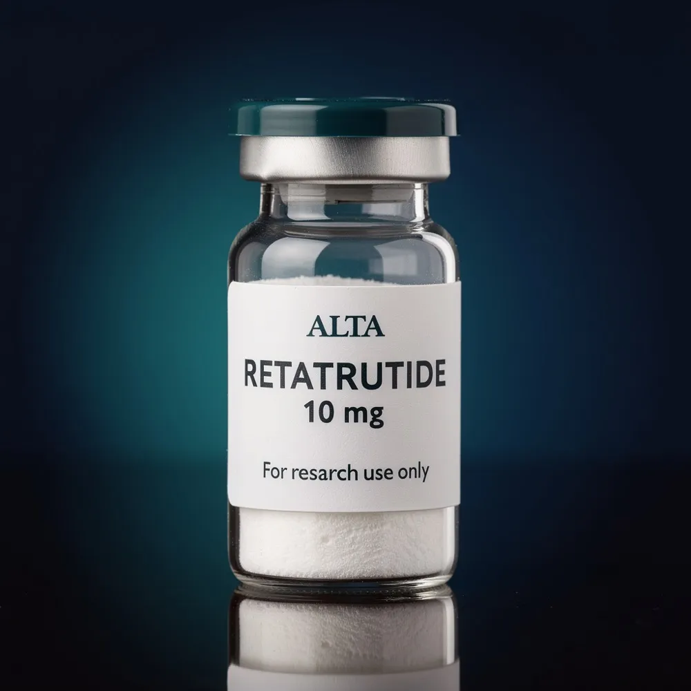 Retatrutide research peptide vial