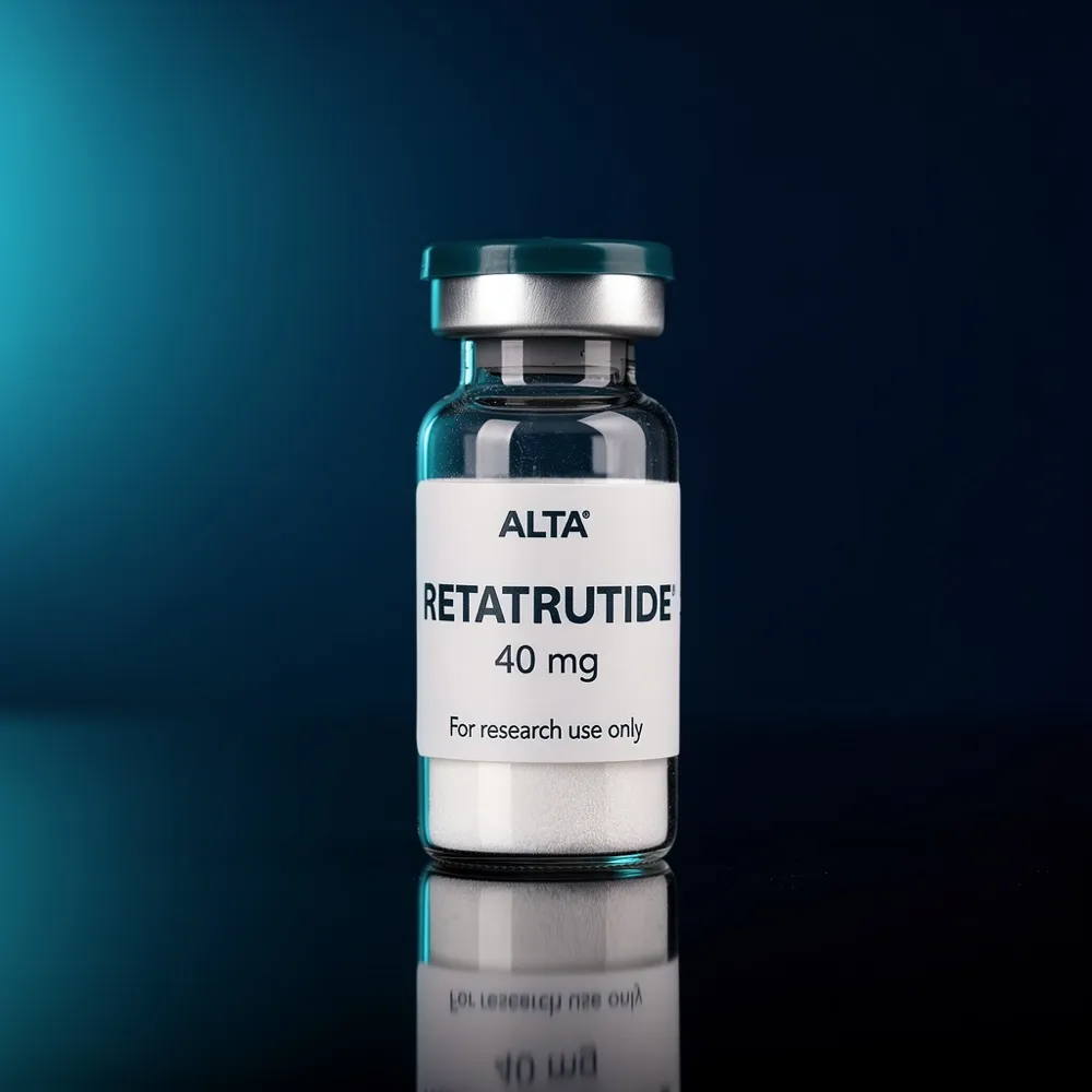 Retatrutide research peptide vial